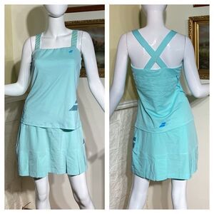 Babolat Core Lightweight Tennis Performance Pleated Skort & Matching Tank Top
